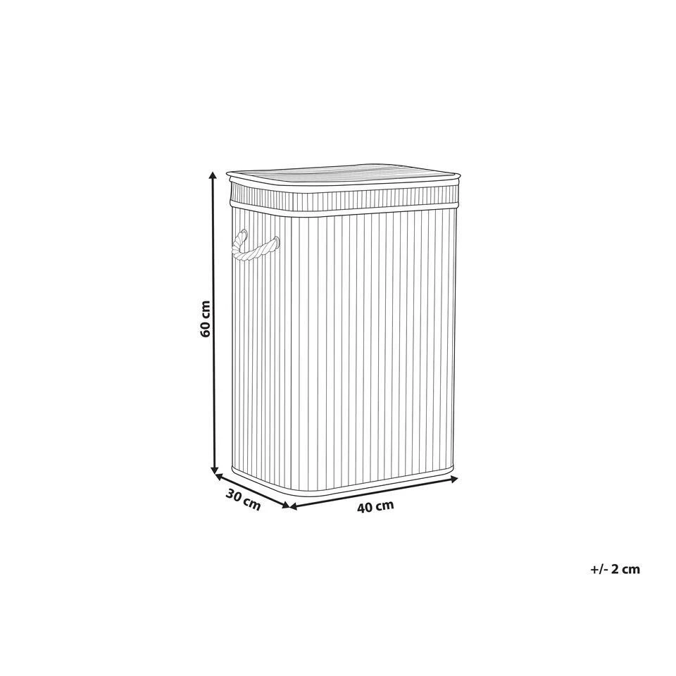 Beliani Mand KALUTARA - Wit Bamboehout Beliani Mand KALUTARA - Wit Bamboehout -Beliani fa6141aeb1ad4e468c182386689c6736