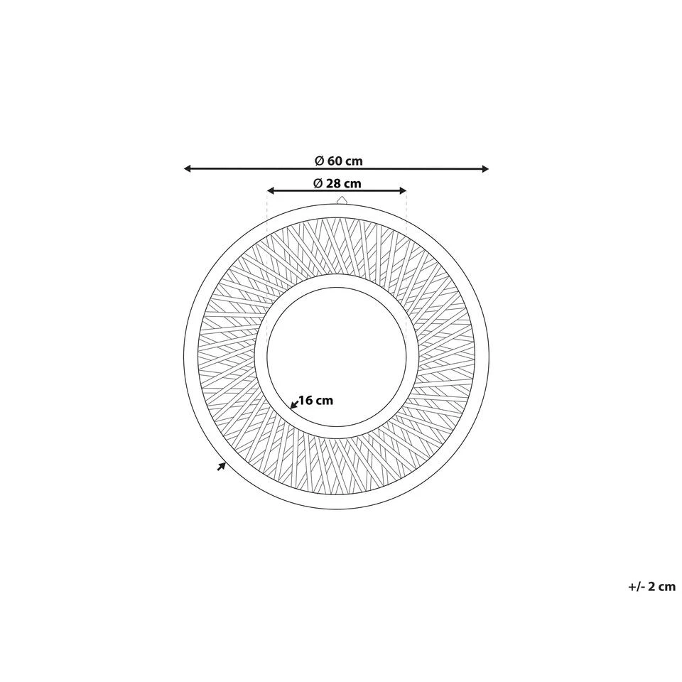 Beliani Wandspiegel BACATA - Lichte Houtkleur Bamboehout Beliani Wandspiegel BACATA - Lichte Houtkleur Bamboehout -Beliani fb302a61b21c4795815d56ecc67595dd