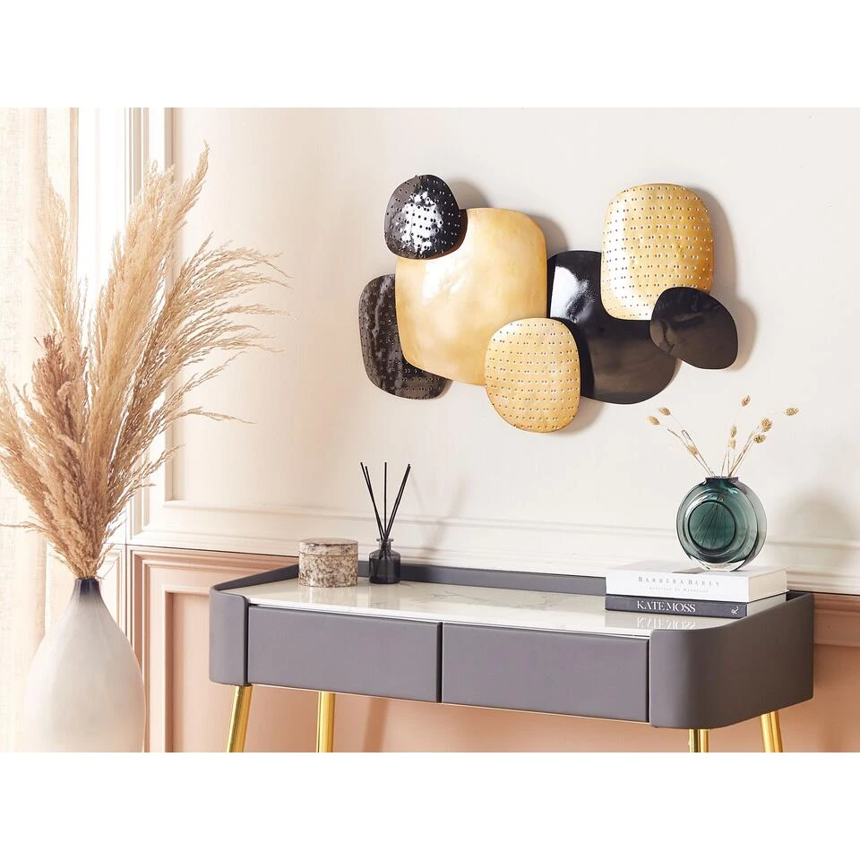 Beliani Wanddecoratie HAFNIUM - Zwart Ijzer Beliani Wanddecoratie HAFNIUM - Zwart Ijzer -Beliani fc18ed6f80e6416a9d2d52825cec75f0