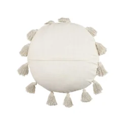 Beliani Sierkussen MADIA - Beige Katoen -Beliani fcda6d5f8f914417a31c63b1ff720efa