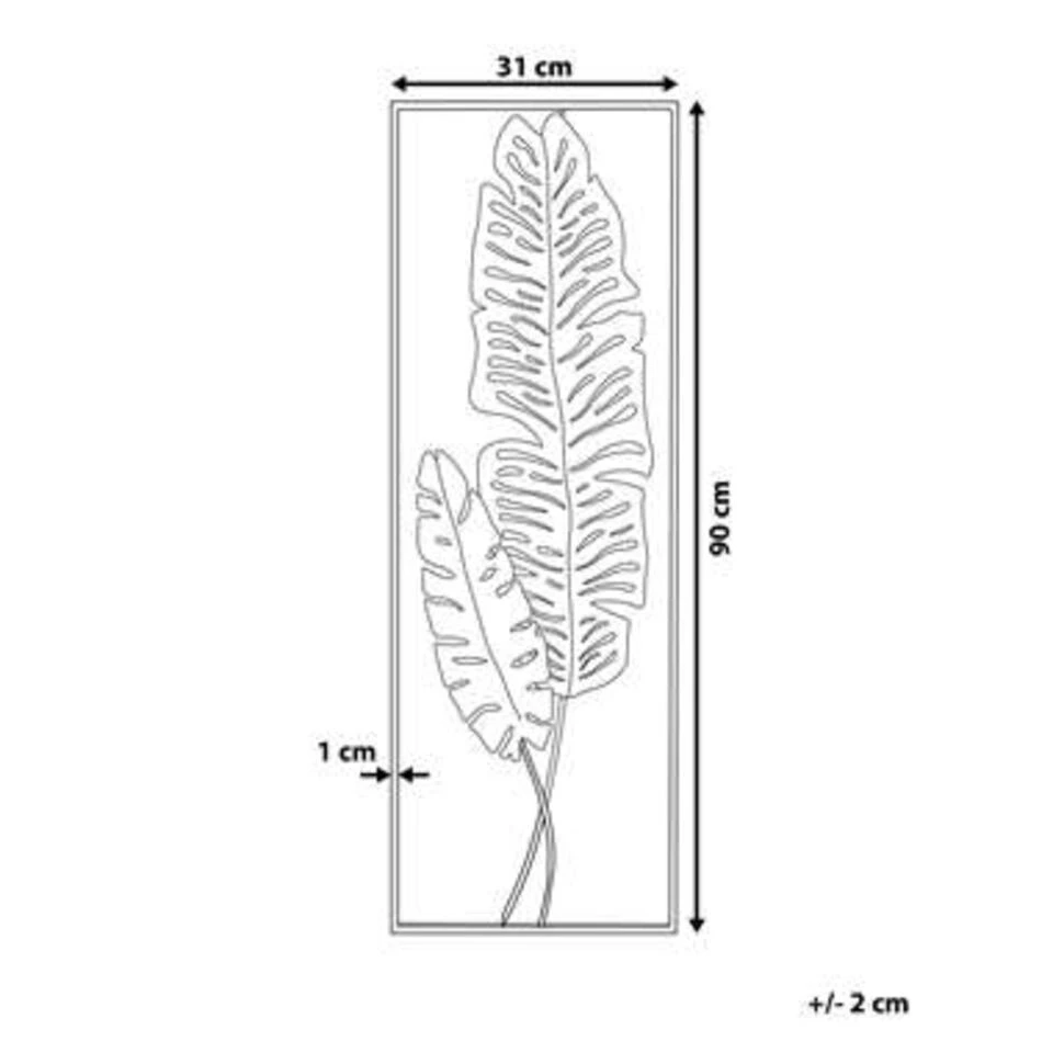 Beliani Wanddecoratie PALLADIUM - Goud Metaal Beliani Wanddecoratie PALLADIUM - Goud Metaal -Beliani ff15104e8faa4736b5aa97416c63bffa